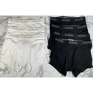 Alfani Mens White Boxer Briefs 7-Pack Size Small Cotton & Polyester Blen